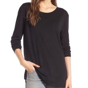 Striped Long Sleeve Shirt / BP Side Slit Tee